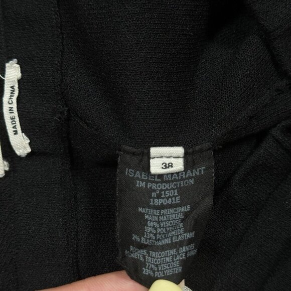 GUC Isabel Marant Etoile Black & White‎ Track Dario Pants Size 38 - 28'' inseam - Picture 7 of 10